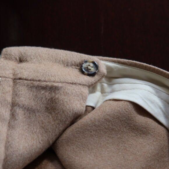 Michael Kors Collection camel/tan pants 100% camel hair sz 4 Made in Italy SOFT! - Picture 9 of 14